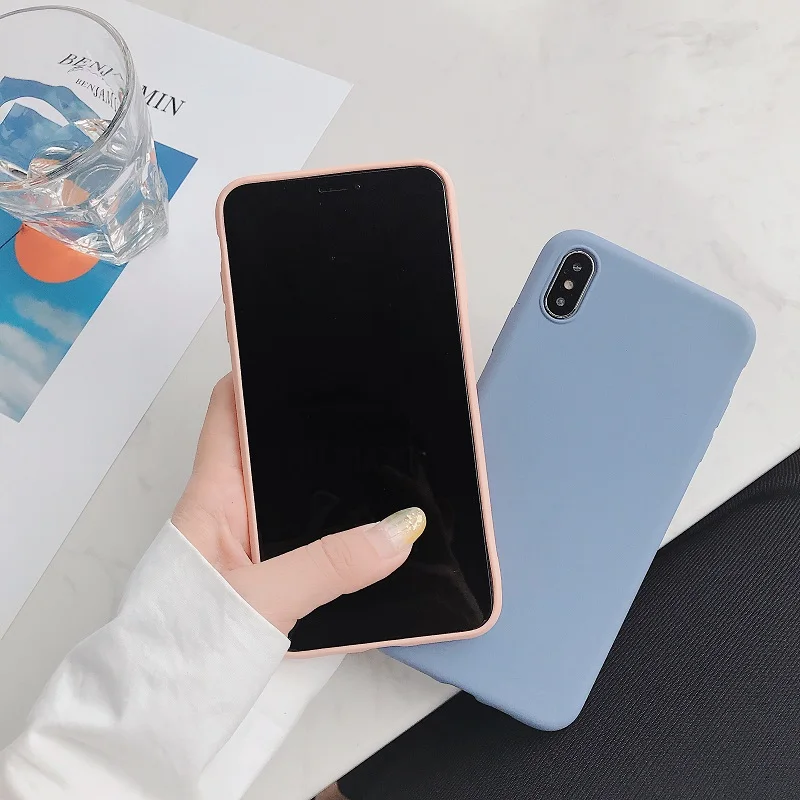 Lavender Ash Nude Pink Matte Soft Silicone Phone Case for iPhone 11, 11 Pro Max, XR, XS, X, 8, 7, 6 Plus - TPU Back Cover image 4