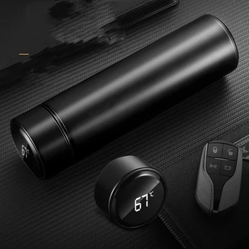 

480ml Smart Temperature Display Stainless Steel Thermos Vacuum Flask Mug Coffee Travel Sport Portable Water Bottle Thermos Cup