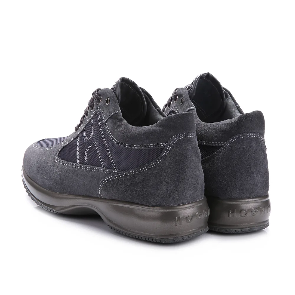Hogan Scarpe/Лидирующий бренд; роскошные мужские кроссовки из натуральной кожи; мужская повседневная обувь из дышащего сетчатого материала; удобная прогулочная обувь