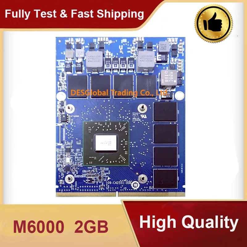 

Original FirePro M6000 Vedio Graphics VGA Card GDDR5 2G CN-0FHC4H 216-0835033 For Dell M4600 M4700 M6600 M6700 Working Perfectly