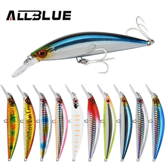 ALLBLUE Heavy Weight Minnow 90mm/110mm Sinking Jerkbait Longcast Fishing  Lure Saltwater Sea Bass Plastic Artificial Bait Tackle - AliExpress