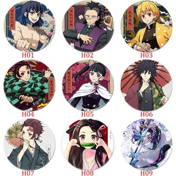 

Anime Demon Slayer: Kimetsu no Yaiba Kamado Tanjirou Cosplay Bedge Cartoon Collect Backpacks Bags Badges Button Brooch Pins