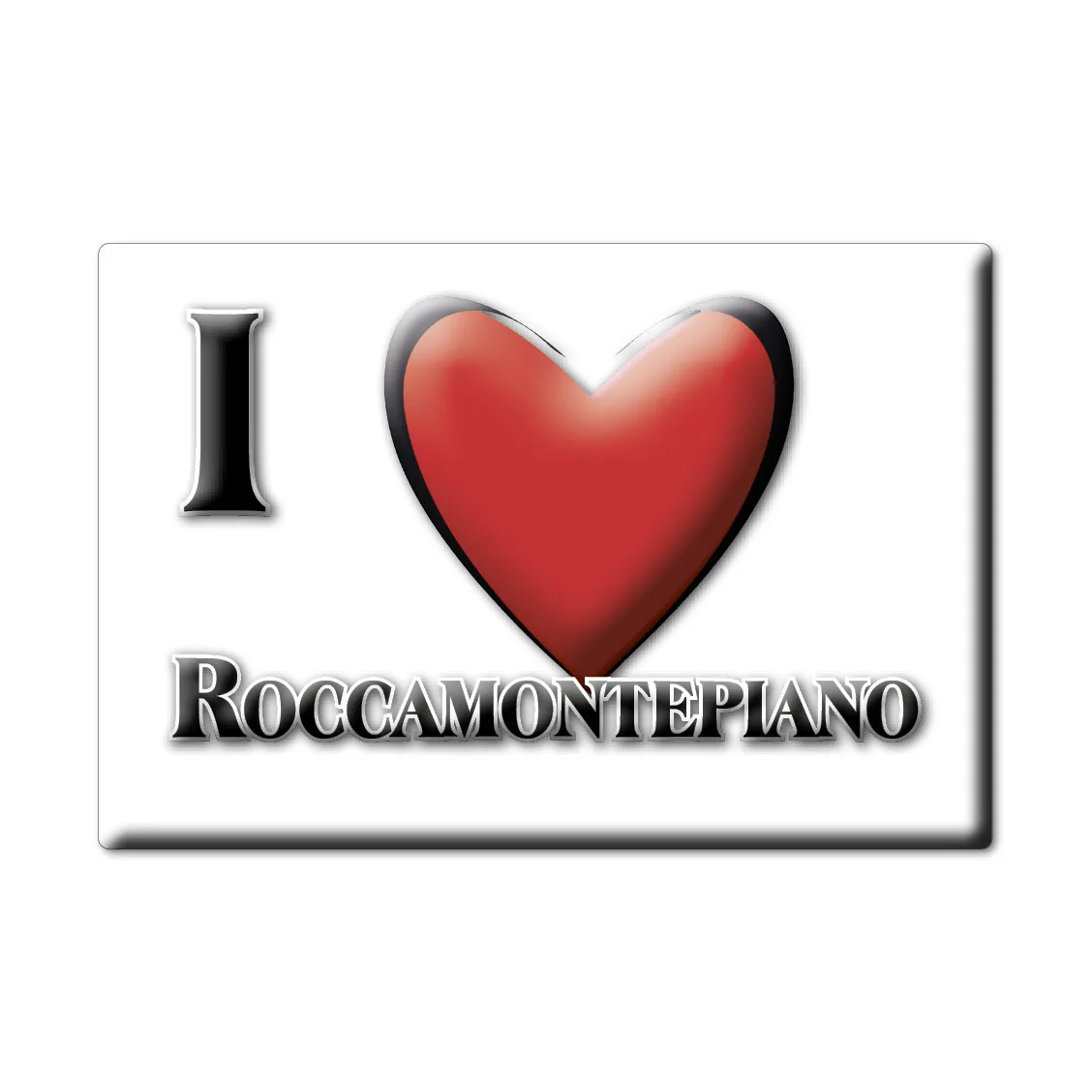 ROCCAMONTEPIANO магнит lodeston ABRUZZO (CH) Итальянский на холодильник сувенир I LOVE | Дом и сад