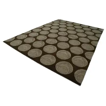 

270x367 Cm Brown Handmade Oushak Rug-9x12 Ft