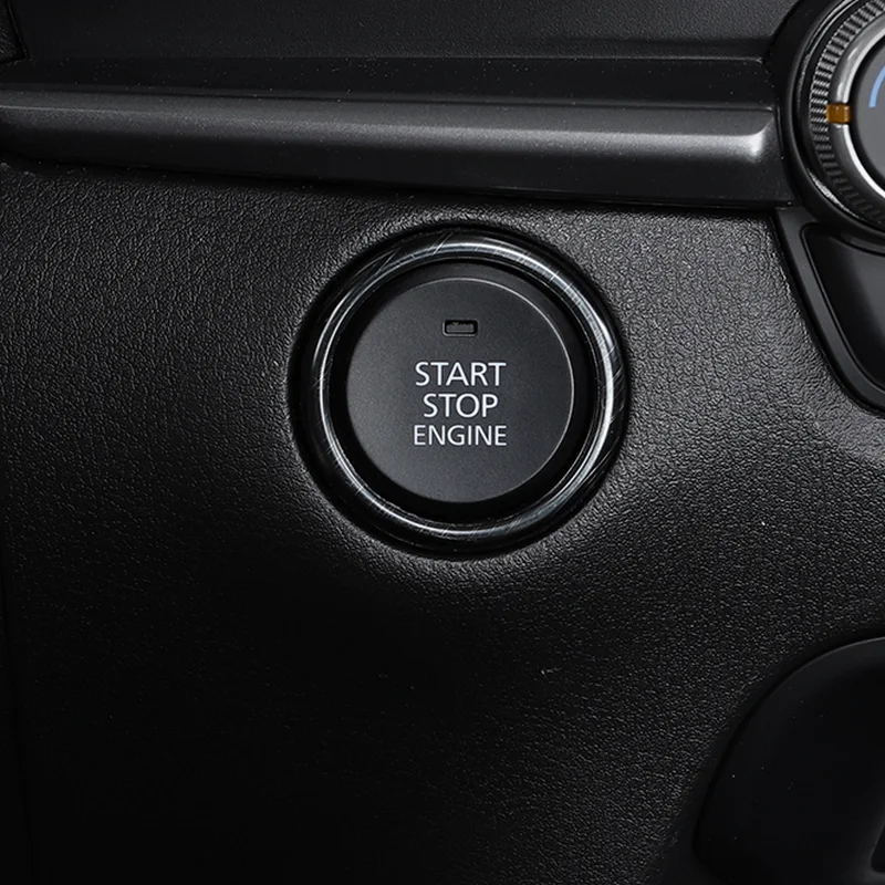

BJMYCYY Automobile engine start stop stainless steel ignition key decorative ring For Mazda CX-30 CX30 2020 2021
