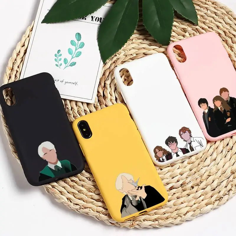 

Weasley Twins Draco Malfoy design Phone Case Candy Color for iPhone 6 7 8 11 12 s mini pro X XS XR MAX Plus