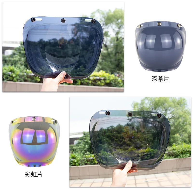 Harley Wave Mirror pao jing Ретро шлем объектив ветрозащитный объектив с ходовой каретой Bv05