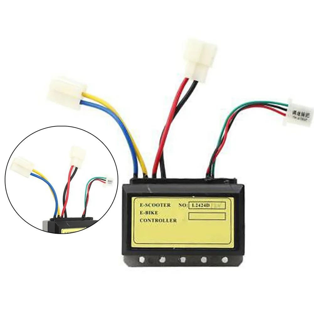 

E-Bike 12V 250W 3 Line Brushed Controller For Electric Scooter Bicycles Motor Battery Handle 3 Line Controller Cycling Parts
