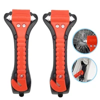 2PCS Car emergency Safety Hammer Life Saving Escape Emergency Hammer Seat Belt Cutter Window Glass Breaker Car Rescue Red Hammer 1