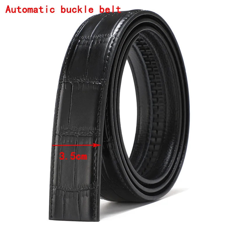 3.5cm Automatic Deepeel 1 шт. 3.3cm-3,7 cm* 105-150cm Мужская пряжка Автоматическая пряжка гладкая Пряжка ремень тело Крокодил шаблон Безголовый BeltYK723 - Цвет: 3.5cm Automatic