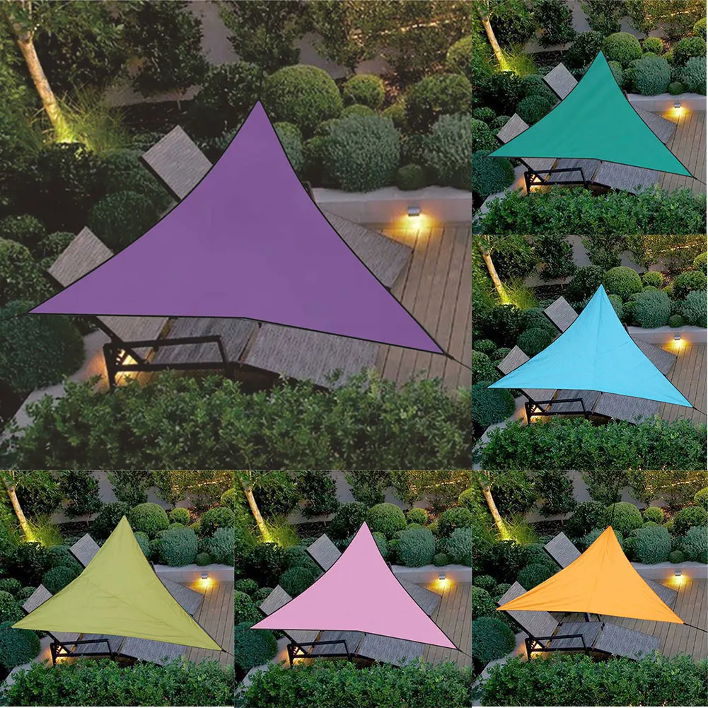 

3/4m Canopy Cover Outdoor Trilateral Garden Yard Awnings Waterproof Sunshade Cloth VJ-Drop