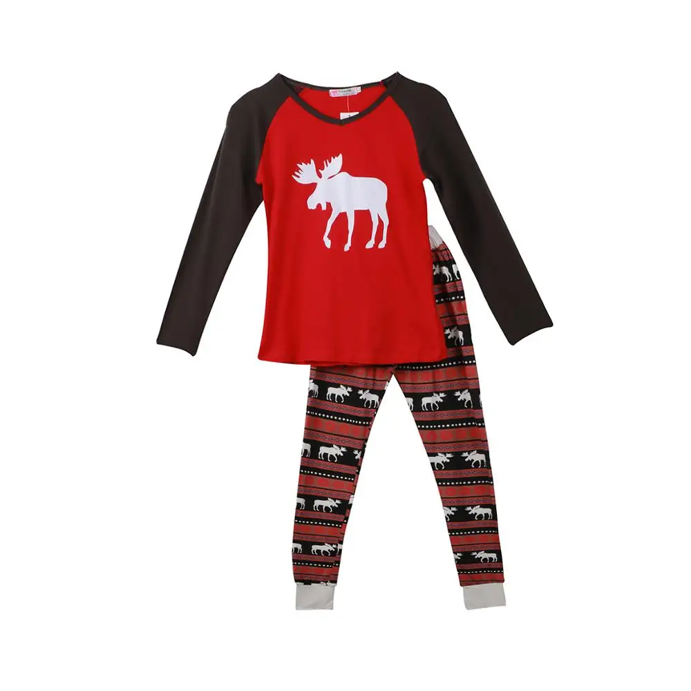 Family Christmas Pajamas Set Warm Adult Kids Girls Boy Mommy Sleepwear Nightwear Mother Daughter Clothes Matching Family Outfits