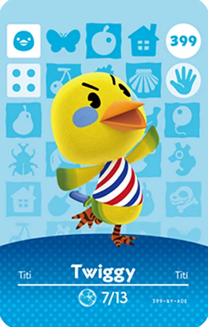 Серия 4(391 400) Twiggy Gayle Iggly Role Animal Crossing Card работа для NS Game Amiibo Поддержка NFC|Карты