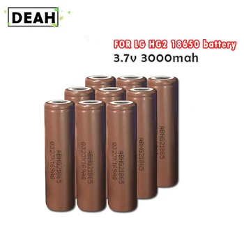

100% New Original 3.7v 3000mah 18650 Discharge 30A HG2 Rechargeable Battery for electronic cigarette power tool Lithium Battery