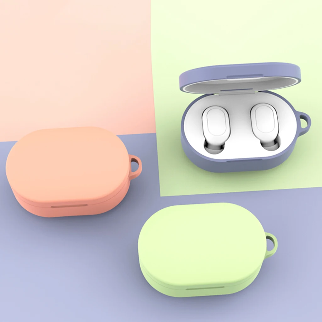 Новый силиконовый защитный чехол для наушников с кольцом Xiaomi Redmi AirDots модная