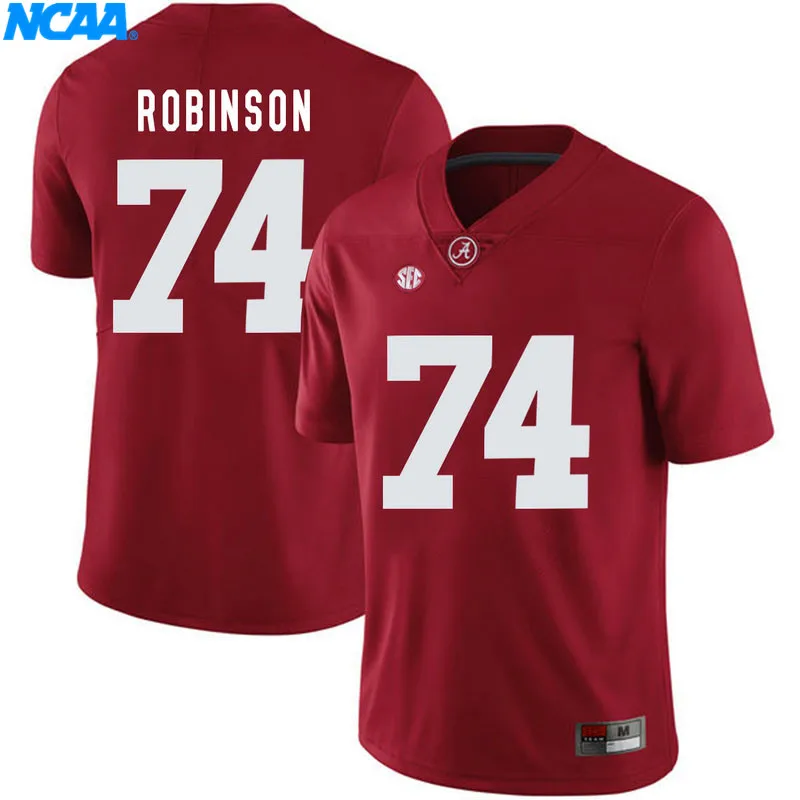 Новое поступление высокое качество Alabama Cam Robinson#74 Cam Sims#17 футболка колледжа ограниченная Спортивная футболка S-XXXL