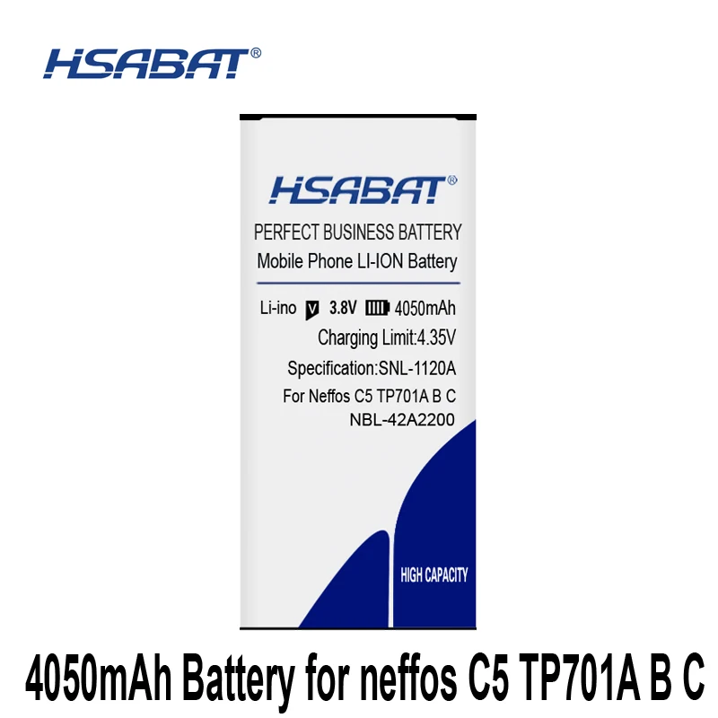 HSABAT NBL-42A2200 батарея 4050mAh для neffos C5 TP701A B C E батареи