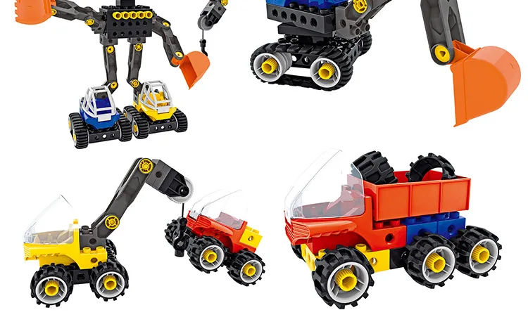 Совместим с Duplo большие строительные блоки, игрушки, различные инженерные машины, набор передач для раннего образования, обучающие средства