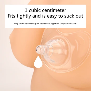 

Nipple Shield Protection Cover Heat Resistant Breast Pad Butterfly Shape Easy Clean Soft Silicone Ergonomic Design With Case
