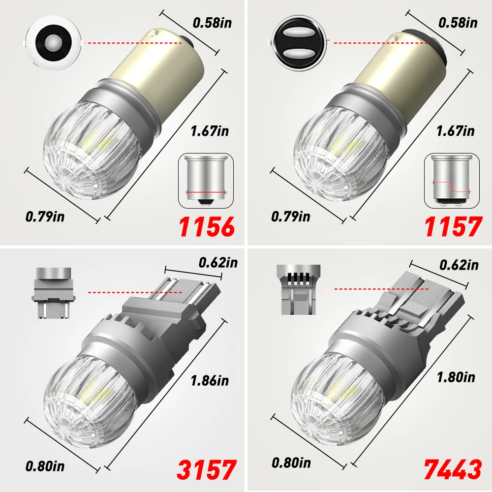  LED  , 2x 1500LM 1156, BA15S, P21W, W16W, T15, BAY15D, LED  1157, P21, 5W, R5W, 3030SMD, 3157, 3157 7440 7