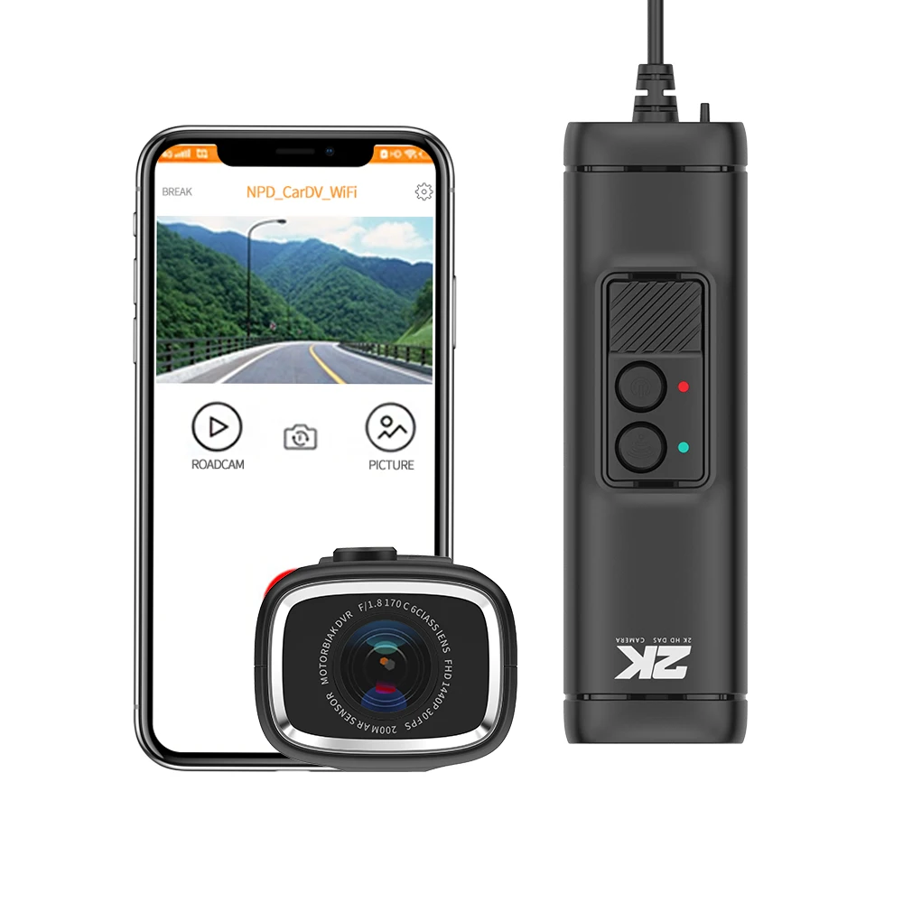 Motorcycle cam car dvr video recorder dashcam waterproof dash wifi motor night vision 1440P 24H parking monitor looping |