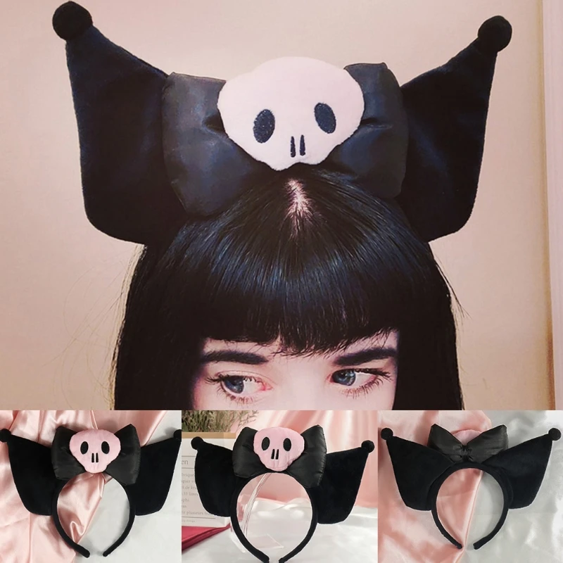 

Ободок для волос на Хэллоуин, мультяшная повязка на голову с героями мультфильмов, искусственный головной убор, мягкие плюшевые повязки на голову, аксессуары для волос для косплея