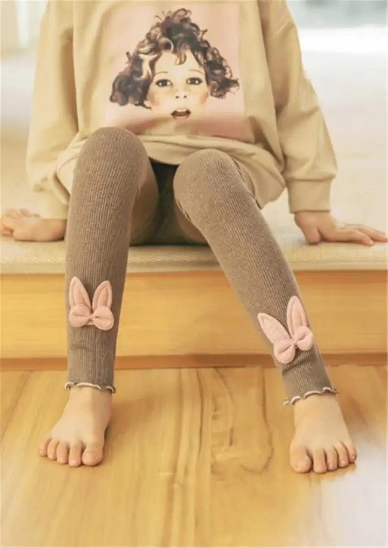 Baby Girls Leggings Toddler Kids Bunny Ear Pants Children Cotton Trousers Cozy Soft Leggings Warm Leggings Children Clothes