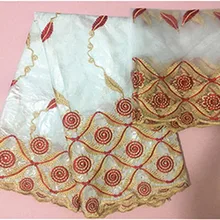 Getzner белая ткань Африканская кружевная ткань последние парча в Гвинейском стиле высокое качество бассейна Riche 7 ярдов