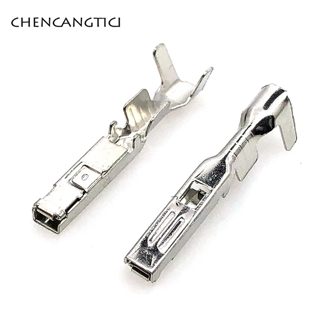 50 Pcs ABS Sensor Fog Lamp Automotive Connector Splice Terminal Crimp Pins For Mitsubishi Souast PB625-02027 PB621-02020 Follow me