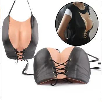 

Fake Skin Fake Breast Fake Chest Funny Creative EVA Halloween Supplies Decor Prop Costume