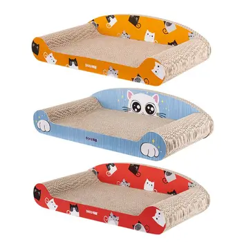 

1 Pc Cat Scratcher Cardboard Bed Scratching Pad Sofa Couch Corrugated Cardboard Pet