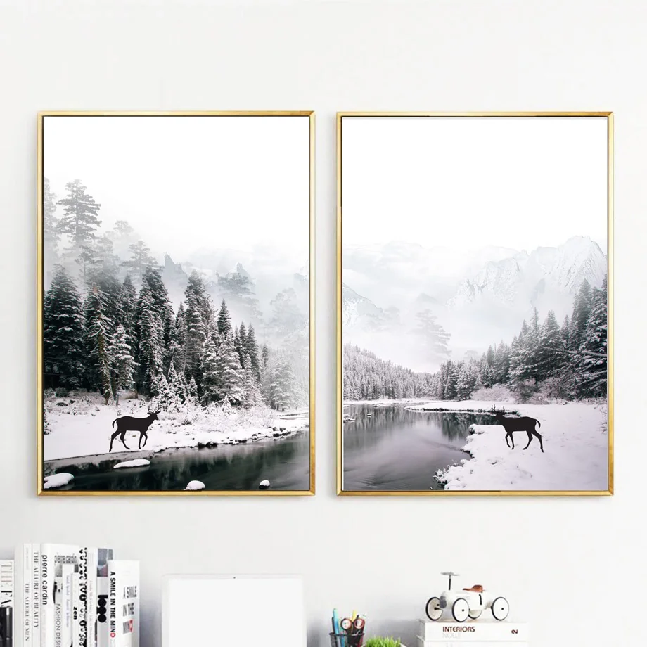 Snowing-Frost-River-Deer-Wall-Art-Canvas-Painting-Black-White-Nordic-Posters-And-Prints-Quotes-Wall(1)