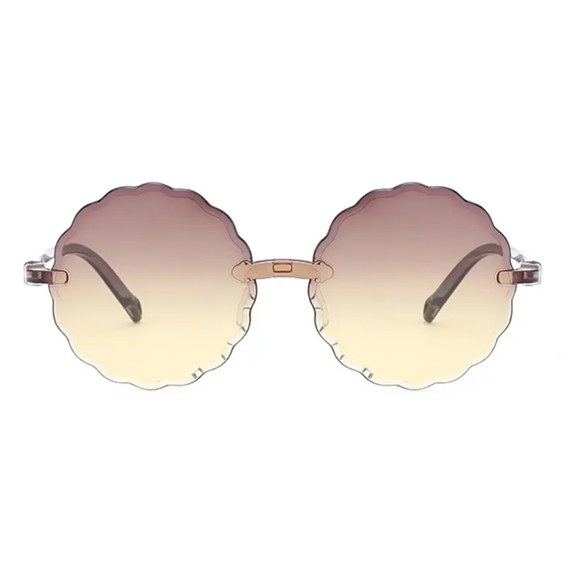Очки детские солнцезащитные очки с круглым цветком Gafas детские цветные солнечные очки для девочек и мальчиков Oculos De Sol - Цвет: 4