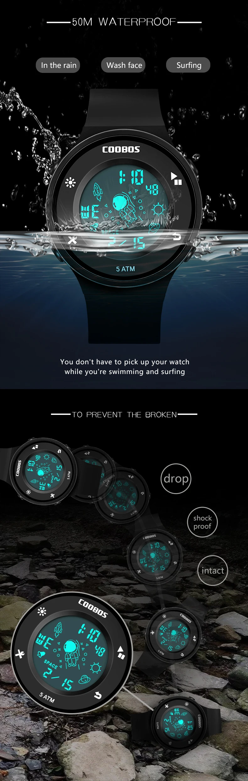 Digital Watch Women Mens Watches Fashion Creative Screen PU Slim Wristband Teens Student Digital Wrist Watches Reloj Mujer Clock