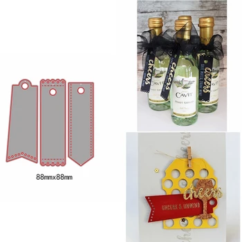 

Rectangle Tag On Wine Card Decoration Die Cuts For Cards Making Rectangle Tag dies scrapbooking metal cutting dies new 2019