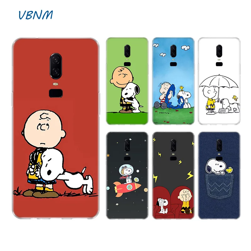 

Cute Puppy Snoopys Soft Rubber TPU Printed Silicone Back Case For OnePlus One Plus 1+ 7 Pro 6 6T 5 5T 3 3T Coque Shell Cover
