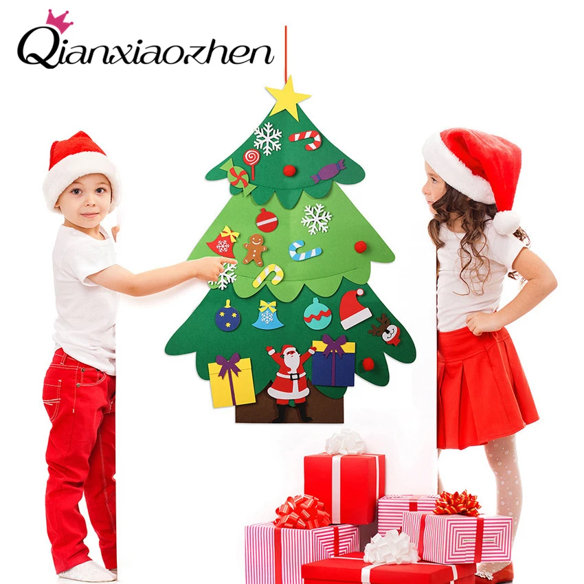 

Рождественская елка Qianxiaozhen DIY, Рождественское украшение для стола, рождественские украшения для дома, подарок, рождественские украшения