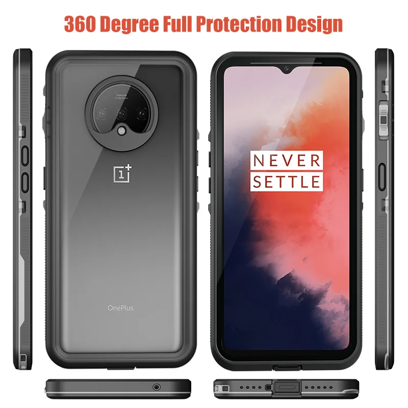 MOMOTS 360 Водонепроницаемый чехол для Oneplus 7T противоударный бронированный чехол для One Plus 7T силиконовый Полный Чехол Водонепроницаемый Прозрачный чехол