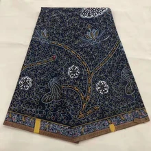 Модная африканская java расписаная восковая ткань для одежды, Анкара хлопок Печатный воск тип ткани 6 ярдов! OT-4442