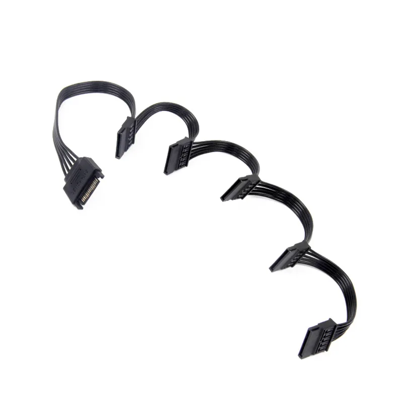 

Кабель-разветвитель Angitu Sata папа-5xмама для компьютера 5XSATA 15-контактный Удлинитель питания