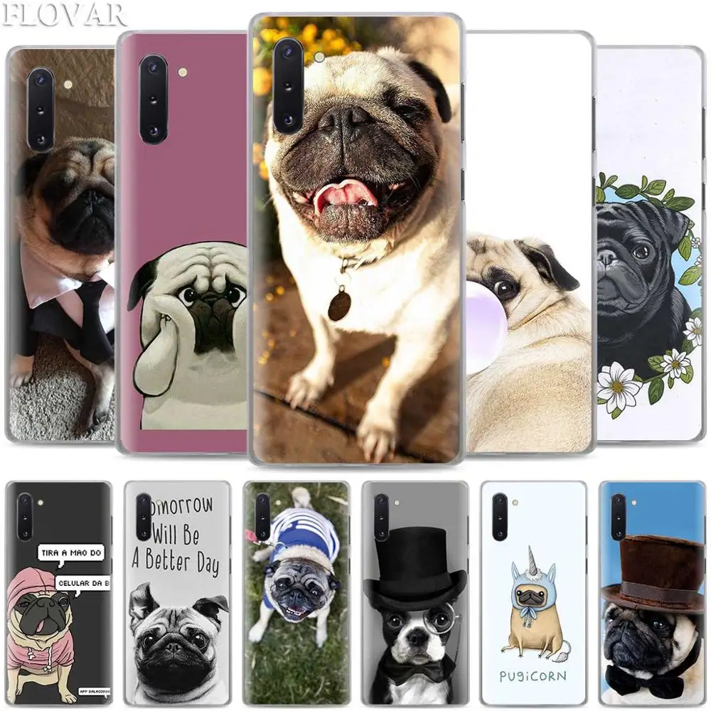

Pug seen things dog Phone Cases for Samsung Galaxy Note 10 S10 Plus 5G S10e A30 A40 A50 A60 A70 M40 Hard Cover Coque