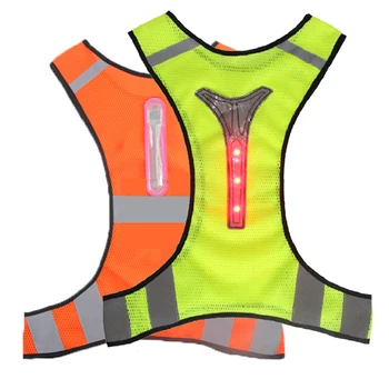 Motorcycle Reflective Jacket Safety Motorcycle Vest Safety Sport LED Jacket Chaleco Reflectante Moto Riding Chaleco Gilet