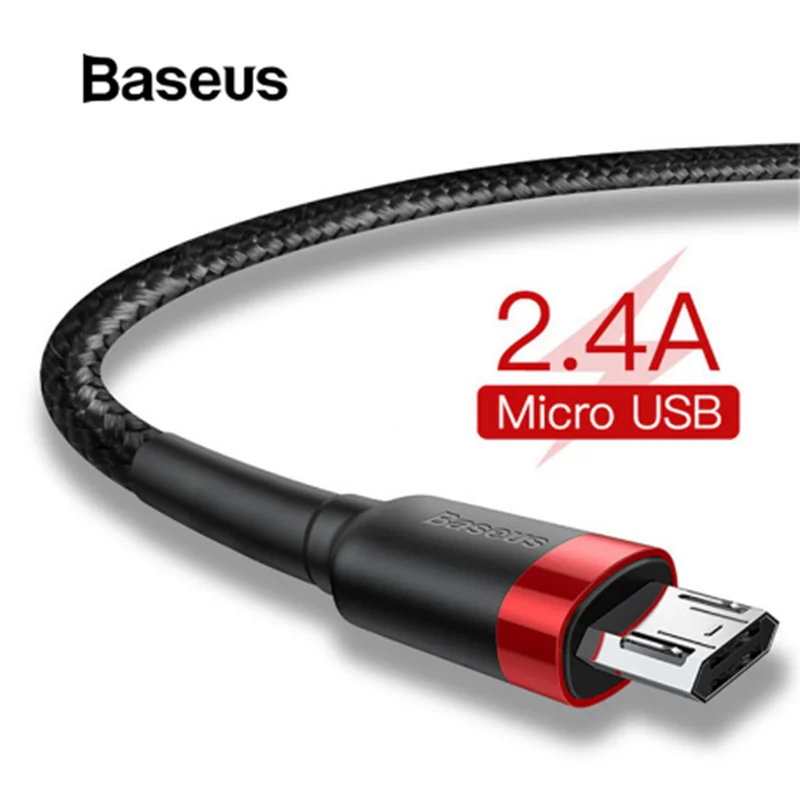 Baseus Micro USB кабель зарядное устройство для samsung Galaxy S7 S6 Быстрая зарядка мобильного