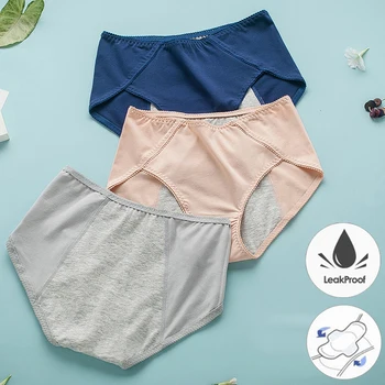 

Cotton Menstrual Period Panties Women Underwear Sexy Leak Proof Menstrual Panties for Girl Physiological Waterproof Briefs