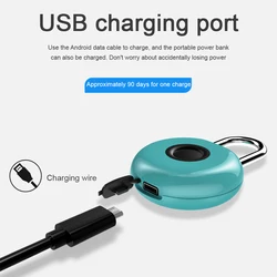 Serrure électronique antivol domestique, petite serrure de porte sans clé, Rechargeable USB sans clé, serrure à empreintes digitales pour bagages 