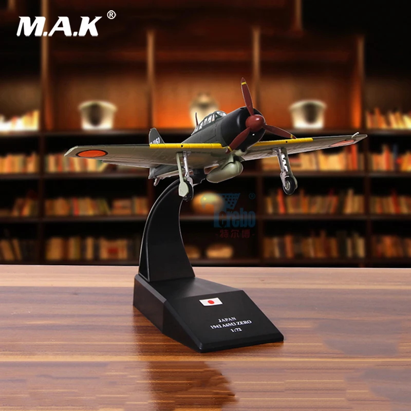 

For Collection 1/72 Scale Alloy Diecast World War II Zero Fighter Japanese Aircraft Model Airplane Model for Fans Children Gifts