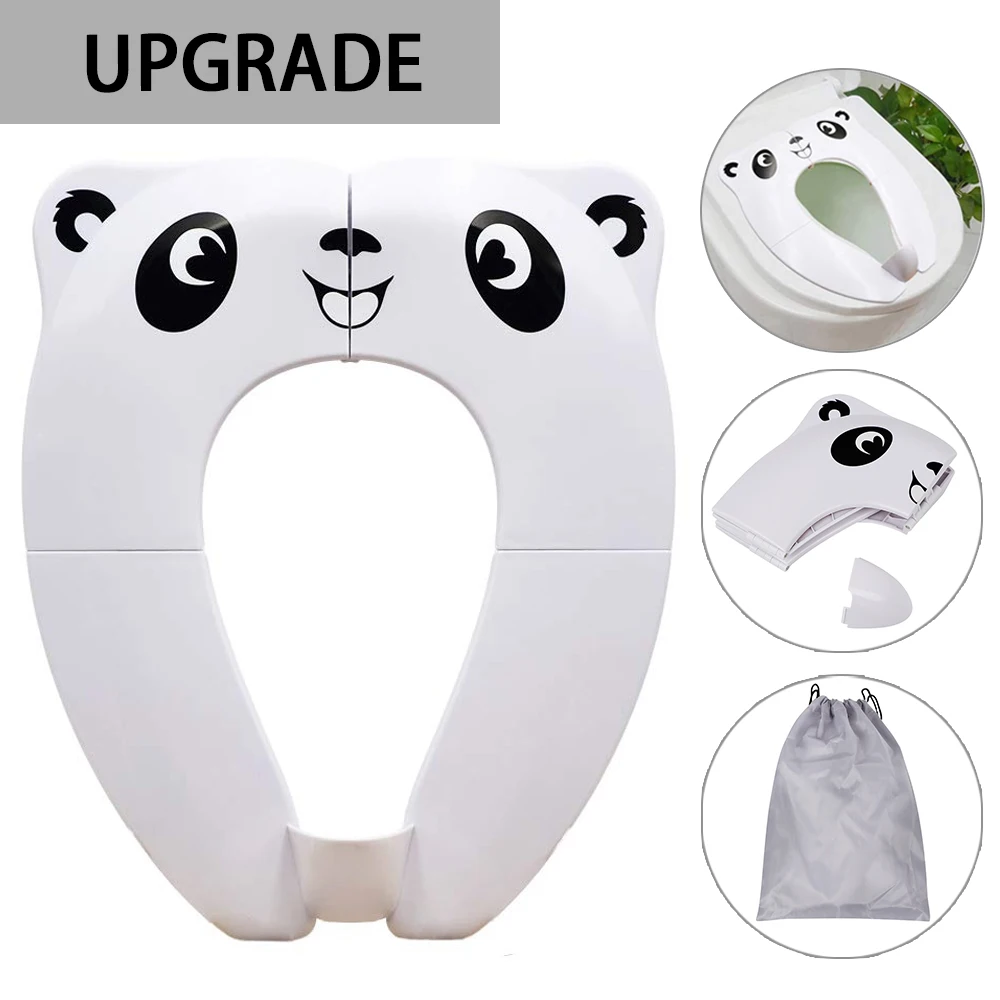 Kids Folding Potty Training Seat Portable Travel Toilet Seat Cover