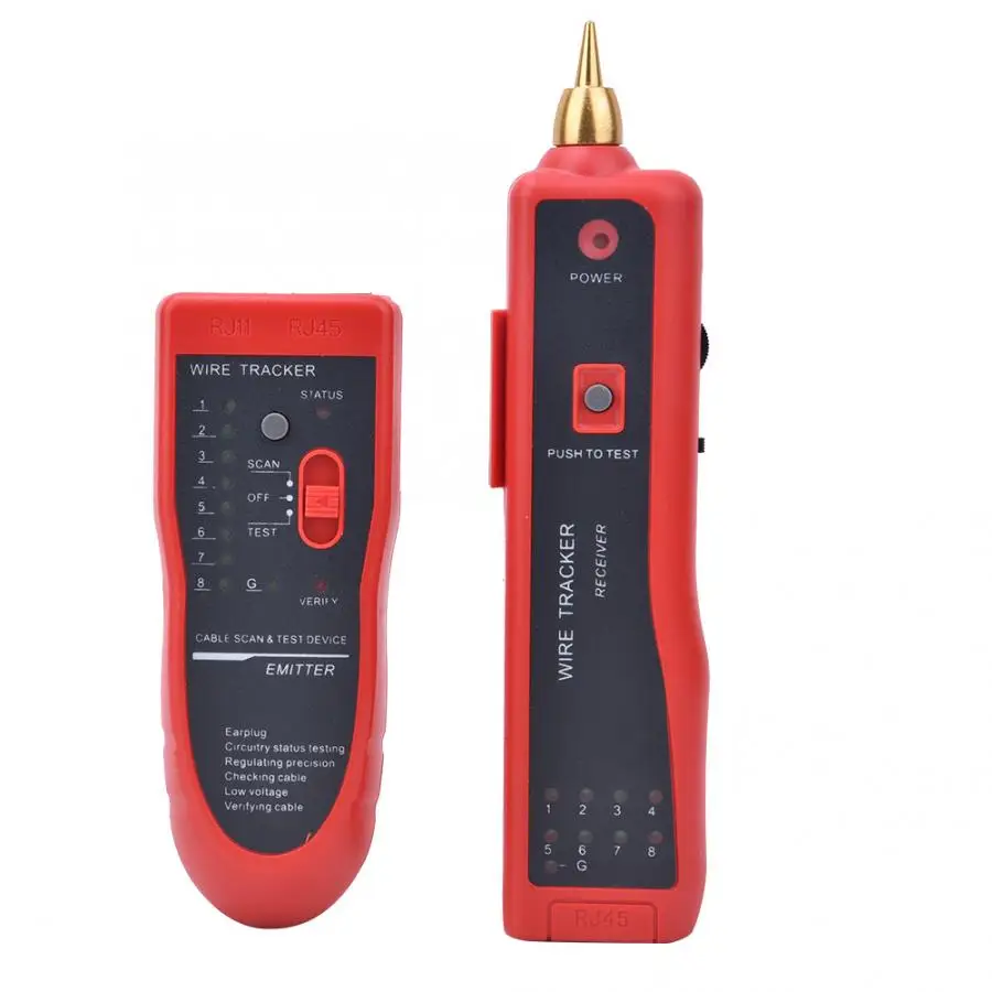 Многофункциональный 8Vp-p DC9V Кабельный тестер RJ11 RJ45 провода локатор линии Finder для телефонной линии сетевой кабель автоматический выключатель Finder