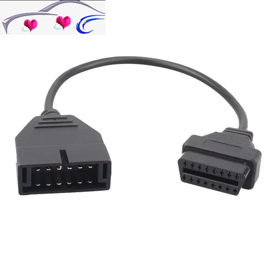Car Dignotsic Scanner Cord For G-m 12 Pin 12pin Male Obd 2 16 Female Connector Adapter Auto Diagnostic Extension Cable | Автомобили и