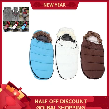 

Cotton Baby Sleeping Bag Winter Windproof Keep Warm Envelope For Newborns Kids Girl Bog Pram Accessories Suitable 0-3 Year Old